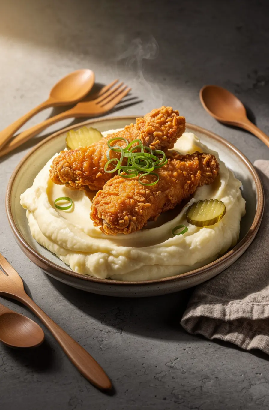 Crack chicken tinders Recipe – finished dish
