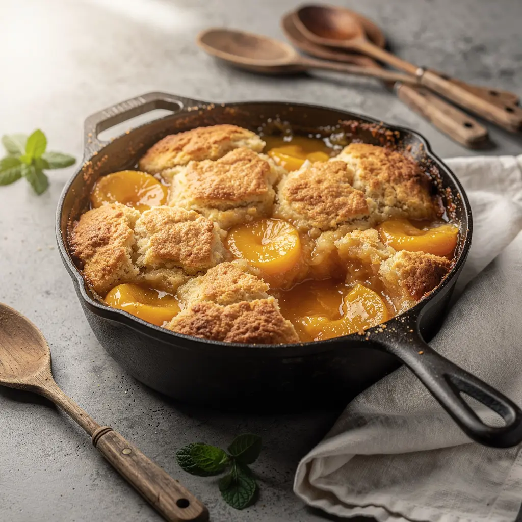 Easy Peach Cobbler with Canned Peaches, easy peach cobbler, homemade peach cobbler, best peach cobbler, how to make peach cobbler