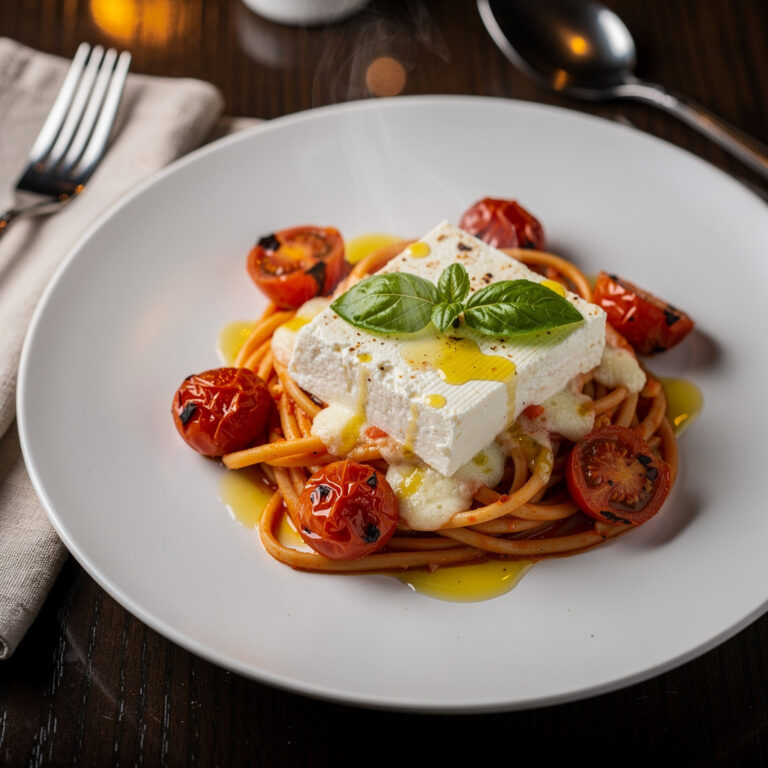 Baked Feta Pasta: A Simple yet Savory Italian-Inspired Dish
